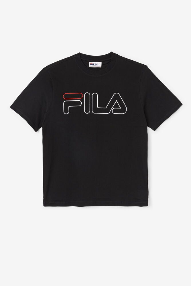 Fila Borough T-Shirt Navy - Mens - 83702ZJSN